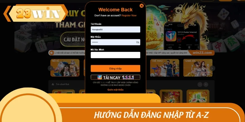 Hướng dẫn đăng nhập chi tiết