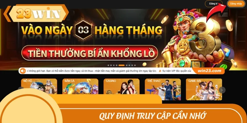 Điều kiện đăng nhập cơ bản người chơi cần nhớ