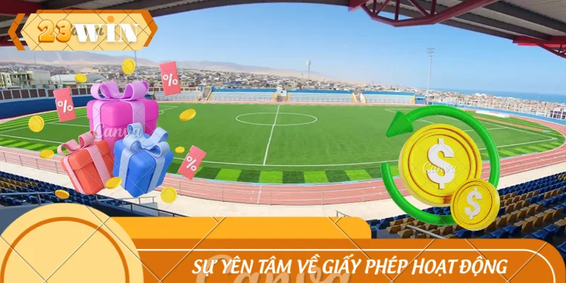 Saba thể thao mang lại sự yên tâm về giấy phép hoạt động